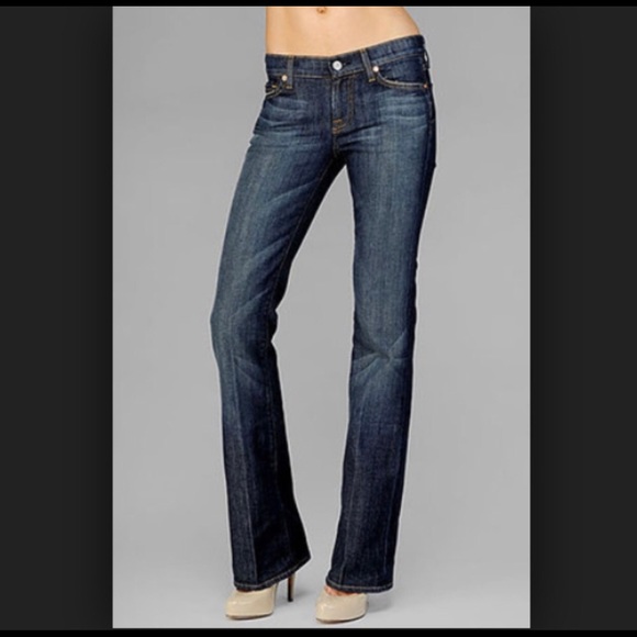 7 For All Mankind Denim - 7 For All Mankind BootCut Jeans Rhinestone Pockets